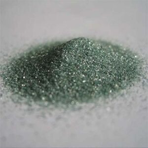 Green silicon carbide grain grit for sandblasting